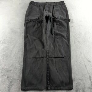 Dickies Pants Mens 38x32 Black Double Knee Carpenter Workwear Jeans Utility